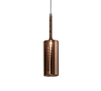 AXO LIGHT lampe à suspension SPILLRAY Ø 8 cm (Bronze métallisé - Verre et métal chromé)