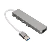 AXOC Adaptateur de concentrateur USB multiport, Quatre Ports 1xUSB3.0 Port Hub USB Portable 3xUSB2.0 Ports pour Ordinateur Portable Gris