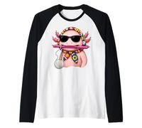 Axolotl Amphibian Granny Fil à Crochet carré Manche Raglan