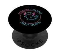 Axolotl au cœur d'une éternité PopSockets PopGrip Adhésif