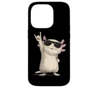 Axolotl avec Lunettes de Soleil Rock on Fun Coque pour iPhone 14 Pro