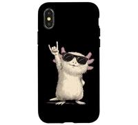 Axolotl avec Lunettes de Soleil Rock on Fun Coque pour iPhone X/XS