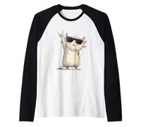 Axolotl avec Lunettes de Soleil Rock on Fun Manche Raglan