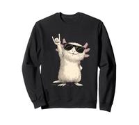 Axolotl avec Lunettes de Soleil Rock on Fun Sweatshirt