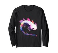 Axolotl Axolotl Aquarelle Couleurs vibrantes Vie Aquatique Manche Longue