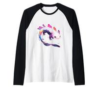 Axolotl Axolotl Aquarelle Couleurs vibrantes Vie Aquatique Manche Raglan