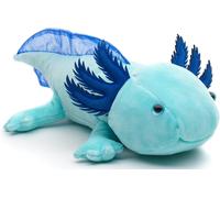 Axolotl (Bleu Clair)-Fluorescent-32 Cm (Longueur)-Peluche,Doudou