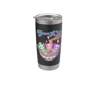 Axolotl Bol à ramen Kawaii Anime Gobelet isotherme en acier inoxydable double paroi