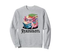 Axolotl Book Lover Funny Readsolotl Knowledge is Power Sweatshirt