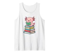 Axolotl Books Readsalotl Reading Bookworm Débardeur