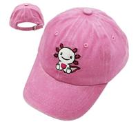 Axolotl Casquette De Baseball Enfants,Coton Anti-Soleil Baseball Cap, Été Unisexe Réglable Casquettes Sport Extérieur Casquettes La Protection Solaire Les Voyages