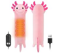 Axolotl Couverture chauffante avec arrêt automatique, coussin chauffant électrique USB pour règles, coussin chauffant Warmies pour nuque, dos, épaules, ventre, cadeaux de Noël pour femmes, filles