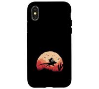 Axolotl Cow-Boy Coucher de Soleil Far West Coque pour iPhone X/XS