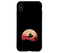 Axolotl Cow-Boy Coucher de Soleil Far West Coque pour iPhone XS Max