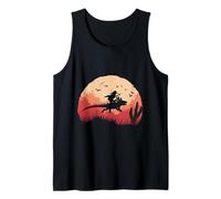 Axolotl Cow-Boy Coucher de Soleil Far West Débardeur
