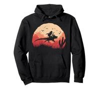 Axolotl Cow-Boy Coucher de Soleil Far West Sweat à Capuche