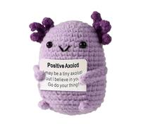 Axolotl Crochet Doll - Animal tricoté, animal en peluche drôle mignon doux | Figure en peluche créative pour les adolescents pour , salle à collectionner décorative, jouet de réconfort de jeu d