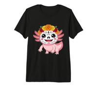 Axolotl dans Le Maquillage Sugar Skull T-Shirt Haut de Gamme