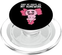 Axolotl de l'école Mon Axolotl a mangé Mes devoirs Axolotl PopSockets PopGrip pour MagSafe
