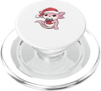 Axolotl de Noël amusant pour hommes, femmes, enfants PopSockets PopGrip pour MagSafe