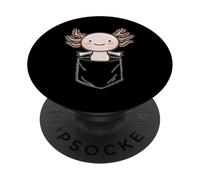 Axolotl drôle dans la Poche Cadeau Axolotls Pocket PopSockets PopGrip Adhésif