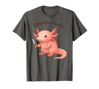 Axolotl drôle J'Ai Besoin de collations pour Animaux, Maman, Papa T-Shirt