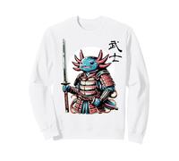 Axolotl est prêt à Combattre Animal Samurai Ninja Anime Boys Sweatshirt