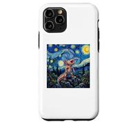 Axolotl Fish Prehistoric Starry Night Van Gogh Style Coque pour iPhone 11 Pro