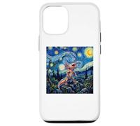 Axolotl Fish Prehistoric Starry Night Van Gogh Style Coque pour iPhone 12/12 Pro
