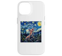 Axolotl Fish Prehistoric Starry Night Van Gogh Style Coque pour iPhone 14