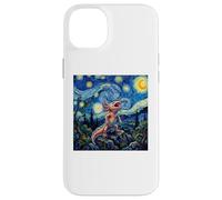 Axolotl Fish Prehistoric Starry Night Van Gogh Style Coque pour iPhone 14 Plus