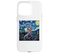 Axolotl Fish Prehistoric Starry Night Van Gogh Style Coque pour iPhone 15 Pro Max