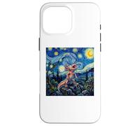 Axolotl Fish Prehistoric Starry Night Van Gogh Style Coque pour iPhone 16 Pro Max
