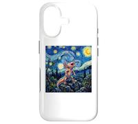 Axolotl Fish Prehistoric Starry Night Van Gogh Style Coque pour iPhone 17