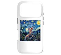 Axolotl Fish Prehistoric Starry Night Van Gogh Style Coque pour iPhone 17 Pro