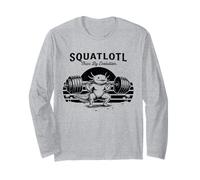 Axolotl Gym Lover Retro Fitness Humour Manche Longue