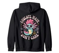 Axolotl Hair Don't Care Cute Cool Style Sweat à Capuche
