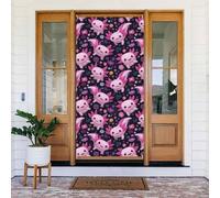 Axolotl Housse de porte décorative rose pour intérieur et extérieur Décoration de porte printemps/été/automne/hiver, décorations de Noël