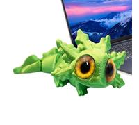 Axolotl Imprimé En 3D - Figurine De Salamandre Articulée ABS 9x5,5 Cm | Grand Œil Articulé Flexible, Modèle Animal Mignon, Jouet, Décoration De Bureau, Cadeau De Vacances, À Collectionner | Pour L'aff