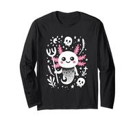 Axolotl Kawaii Crâne Cute Horror Pastel Goth Motif Manche Longue