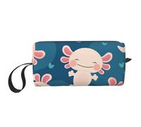 Axolotl Kawaii, Trousse de Maquillage Trousse à cosmétiques Trousse de Toilette de Voyage Portable Pochette de Maquillage