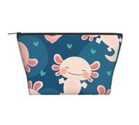 Axolotl Kawaii, Trousse de Toilette Trousse de Maquillage Sac à cosmétiques Trousse de Toilette de Voyage Portable