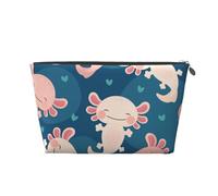 Axolotl Kawaii, Trousse de Toilette Trousse de Maquillage Sac à cosmétiques Trousse de Toilette de Voyage Portable