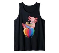 Axolotl LGBT Noodles Axolotl Gay Pride Rainbow Flag Débardeur