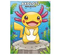 Axolotl Malbuch: Über 50 Schöne und Einzigartige Illustrationen - Für Kinder und Teenager, die Fantasie und Farben Lieben
