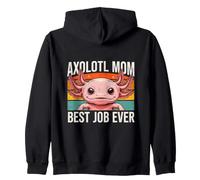 Axolotl, Maman, Meilleur Travail de Tous Les Temps, Style rétro Amusant Sweat à Capuche