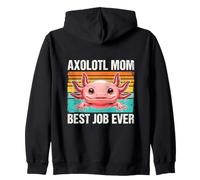 Axolotl, Maman, Meilleur Travail de Tous Les Temps, Style rétro Amusant Sweat à Capuche
