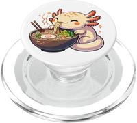 Axolotl Mignon Mange des Nouilles Ramen Axolotls Ramen PopSockets PopGrip pour MagSafe