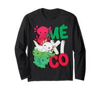 Axolotl Patriotic Mexican Culture Aztec Ajolote Mexicano Manche Longue