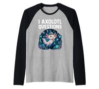 Axolotl Pose des Questions sur Cute Axolotl Detective Design Manche Raglan